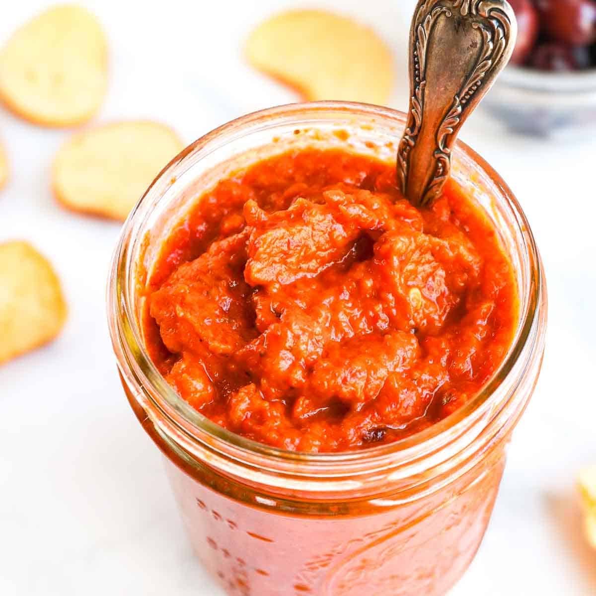 Ajvar Meets Baba Ganoush: Your New Favorite Eggplant Red Pepper Dip