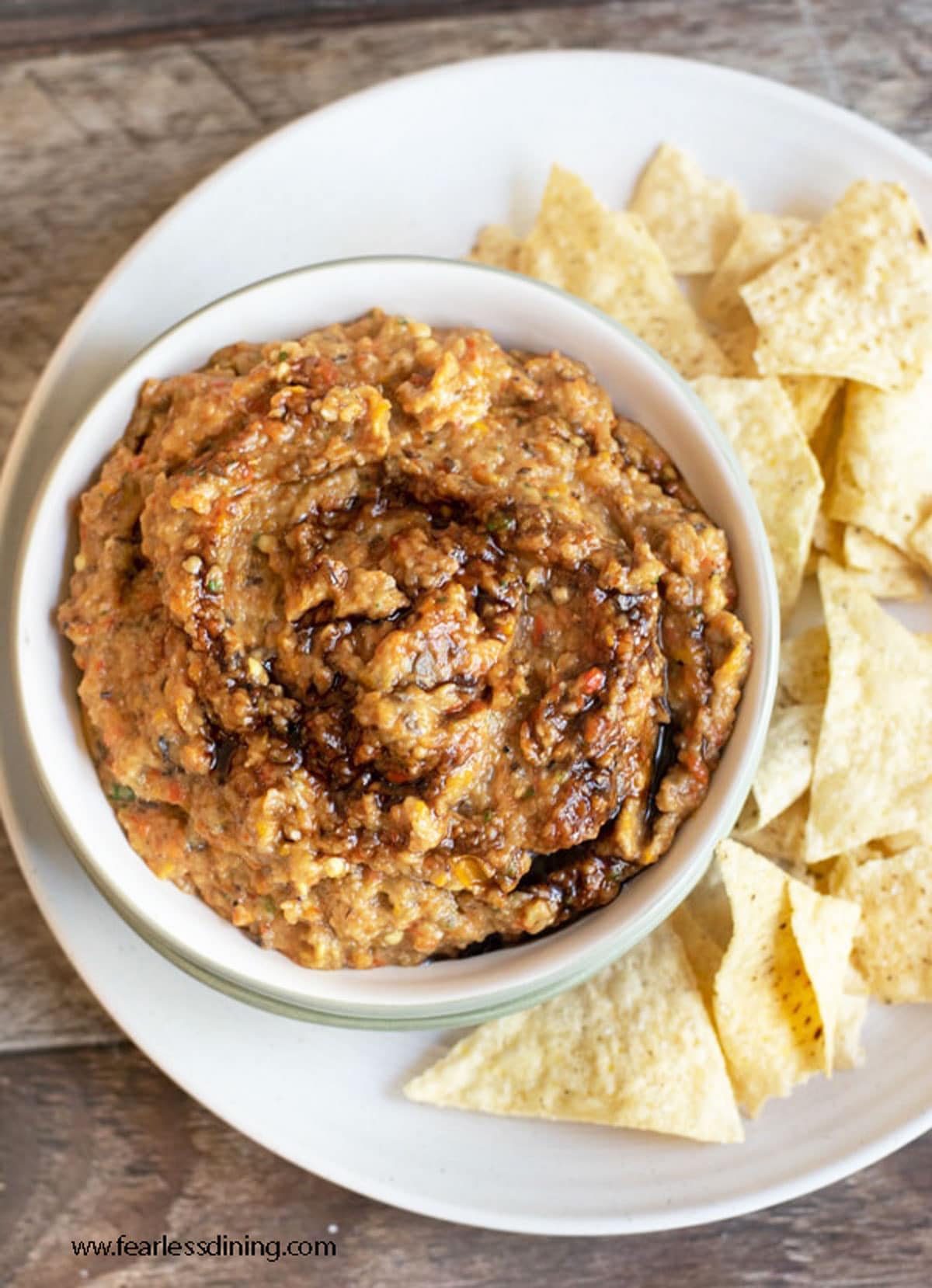 Easy Roasted Eggplant Red Pepper Dip: Vegan & Versatile Snack